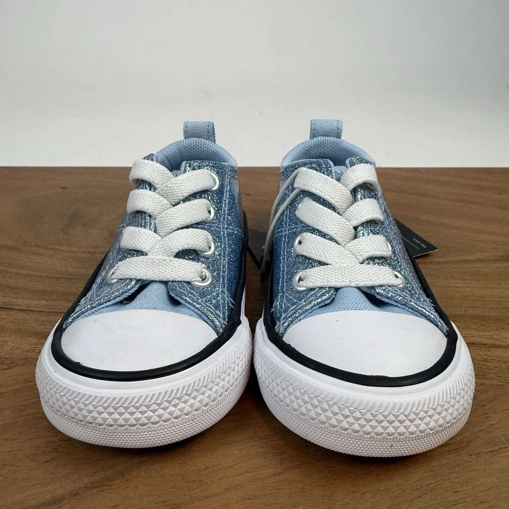 New NIB Little Kids Converse Chuck Taylor All Star Madison OX Sparkle Sneaker 4C